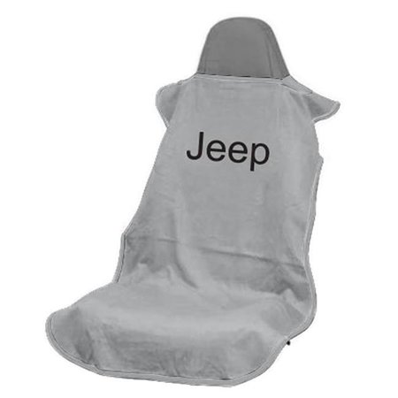 SEAT ARMOUR Seat Armour SA100JEPG Jeep Letters Grey Seat Cover SA100JEPG
